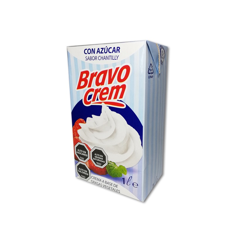 CREMA VEGETAL BRAVO CHANTILLY LITRO